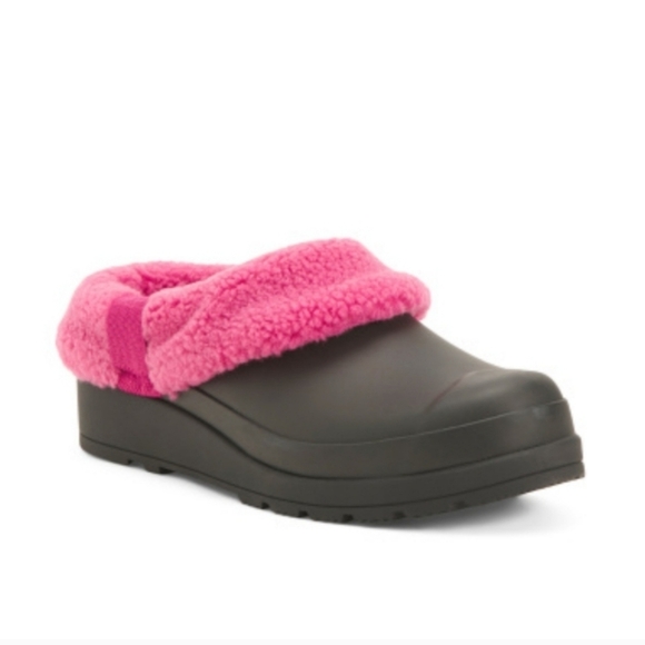 New Hunter Play Sherpa Insulated Clog in Black/Prismatic Pink Combo 🩷 - Picture 1 of 11